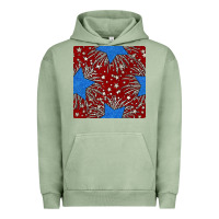 Pigment Oil Green Glitter 4th of July Seamless Pattern Urban Hoodie - BundleAndBundleShop