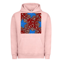 Pigment Salmon Glitter 4th of July Seamless Pattern Urban Hoodie - BundleAndBundleShop