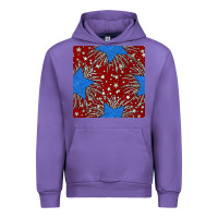 Tulip Glitter 4th of July Seamless Pattern Urban Hoodie - BundleAndBundleShop