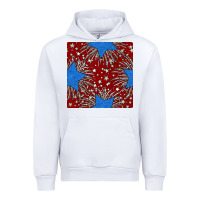 White Glitter 4th of July Seamless Pattern Urban Hoodie - BundleAndBundleShop