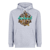 Heather Grey anchored hebrews 6 19 Heavyweight Hoodie - texasbilliewilder