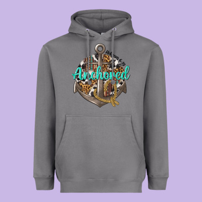 Anchored Hebrews 6 19 Heavyweight Hoodie Designed By Texasbilliewilder