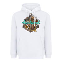 White anchored hebrews 6 19 Heavyweight Hoodie - texasbilliewilder