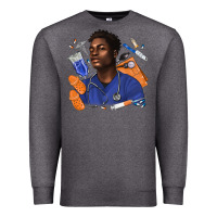 Charcoal Heather afro man nurse Premium Sweatshirt - texasbilliewilder