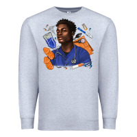Heather Grey afro man nurse Premium Sweatshirt - texasbilliewilder