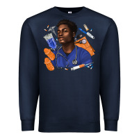 Navy afro man nurse Premium Sweatshirt - texasbilliewilder