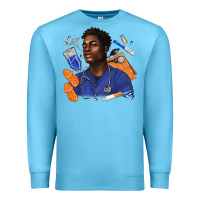 Ocean Blue afro man nurse Premium Sweatshirt - texasbilliewilder