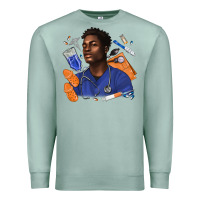 Seafoam afro man nurse Premium Sweatshirt - texasbilliewilder