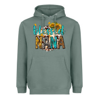 Sage blessed nana with sunflowers Heavyweight Hoodie - texasbilliewilder