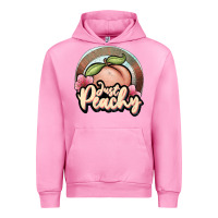 Fuchsia Pink just peachy Urban Hoodie - JahusDesignShop