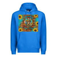 True Royal i hate everyone but coffee helps western skeleton coffee sunflowers Premium Hoodie - Artiststas