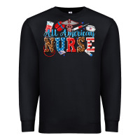 Black all american nurse Premium Sweatshirt - texasbilliewilder
