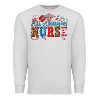 Dove Grey all american nurse Premium Sweatshirt - texasbilliewilder