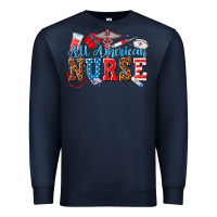 Navy all american nurse Premium Sweatshirt - texasbilliewilder