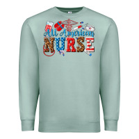 Seafoam all american nurse Premium Sweatshirt - texasbilliewilder