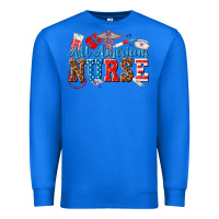 True Royal all american nurse Premium Sweatshirt - texasbilliewilder
