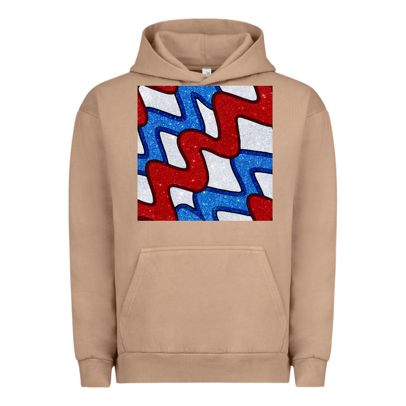 Glitter 4th Of July Seamless Pattern Urban Hoodie by BundleAndBundleShop | Teevron
