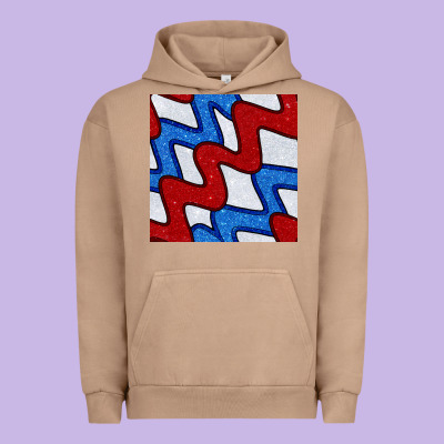 Glitter 4th Of July Seamless Pattern Urban Hoodie Designed By Bundleandbundleshop