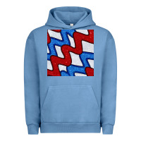 Pigment Pebble Blue Glitter 4th Of July Seamless Pattern Urban Hoodie - BundleAndBundleShop