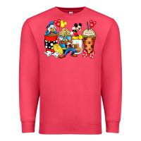 Cardinal cartoon characters coffee cups Premium Sweatshirt - Zillion Design Studio