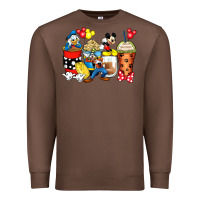 Chestnut cartoon characters coffee cups Premium Sweatshirt - Zillion Design Studio