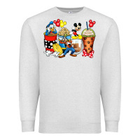 Oatmeal Heather cartoon characters coffee cups Premium Sweatshirt - Zillion Design Studio