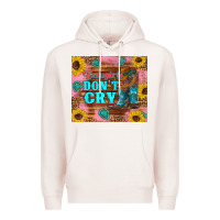 Pale Pink cowgirls don't crty boots hat sunflowers tumbler Premium Hoodie - Artiststas
