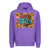 Purple cowgirls don't crty boots hat sunflowers tumbler Premium Hoodie - Artiststas