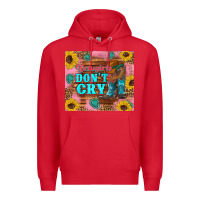 Red cowgirls don't crty boots hat sunflowers tumbler Premium Hoodie - Artiststas