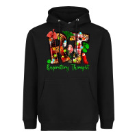 Black christmas respiratory therapist Heavyweight Hoodie - Zillion Design Studio
