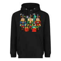 Black christmas natcrackers Heavyweight Hoodie - Zillion Design Studio