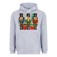 Heather Grey christmas natcrackers Heavyweight Hoodie - Zillion Design Studio