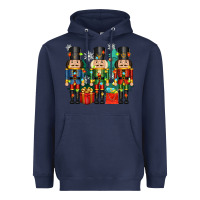 Navy christmas natcrackers Heavyweight Hoodie - Zillion Design Studio