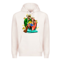 Pale Pink oh holy night  with cross ado Premium Hoodie - AdoDesignShop