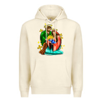 Sandshell oh holy night  with cross ado Premium Hoodie - AdoDesignShop