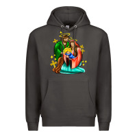 Smoke oh holy night  with cross ado Premium Hoodie - AdoDesignShop