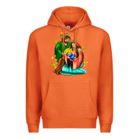 Carrot oh holy night  with cross ado Premium Hoodie - AdoDesignShop