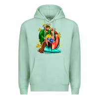Seafoam oh holy night  with cross ado Premium Hoodie - AdoDesignShop