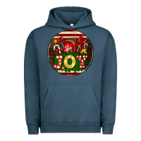 Pigment Midnight Navy Christmas joy and hot chocolate Urban Hoodie - AdoDesignShop