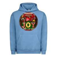 Pigment Pebble Blue Christmas joy and hot chocolate Urban Hoodie - AdoDesignShop