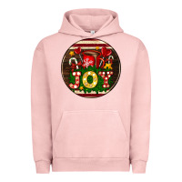 Pigment Salmon Christmas joy and hot chocolate Urban Hoodie - AdoDesignShop