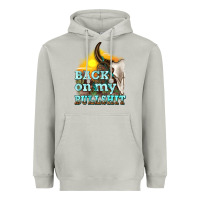 Moon Dust back on my bullshit Heavyweight Hoodie - texasbilliewilder