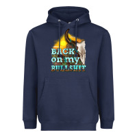 Navy back on my bullshit Heavyweight Hoodie - texasbilliewilder