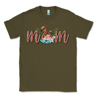 Army Green mom flamingo Classic Tee - BarkalooDesign