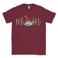Burgundy mom flamingo Classic Tee - BarkalooDesign