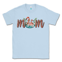 Dusty Blue mom flamingo Classic Tee - BarkalooDesign