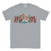 Heather Grey mom flamingo Classic Tee - BarkalooDesign