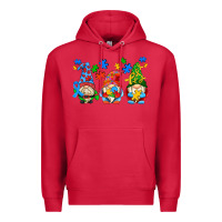 Cardinal autism gnomes Premium Hoodie - AdoDesignShop