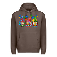 Coffee autism gnomes Premium Hoodie - AdoDesignShop