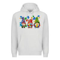 Dove Grey autism gnomes Premium Hoodie - AdoDesignShop